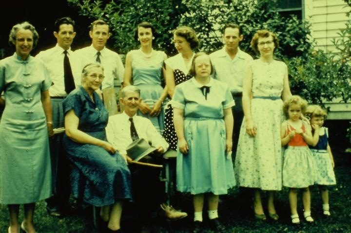 The Scott family at Lancing in the 1950s